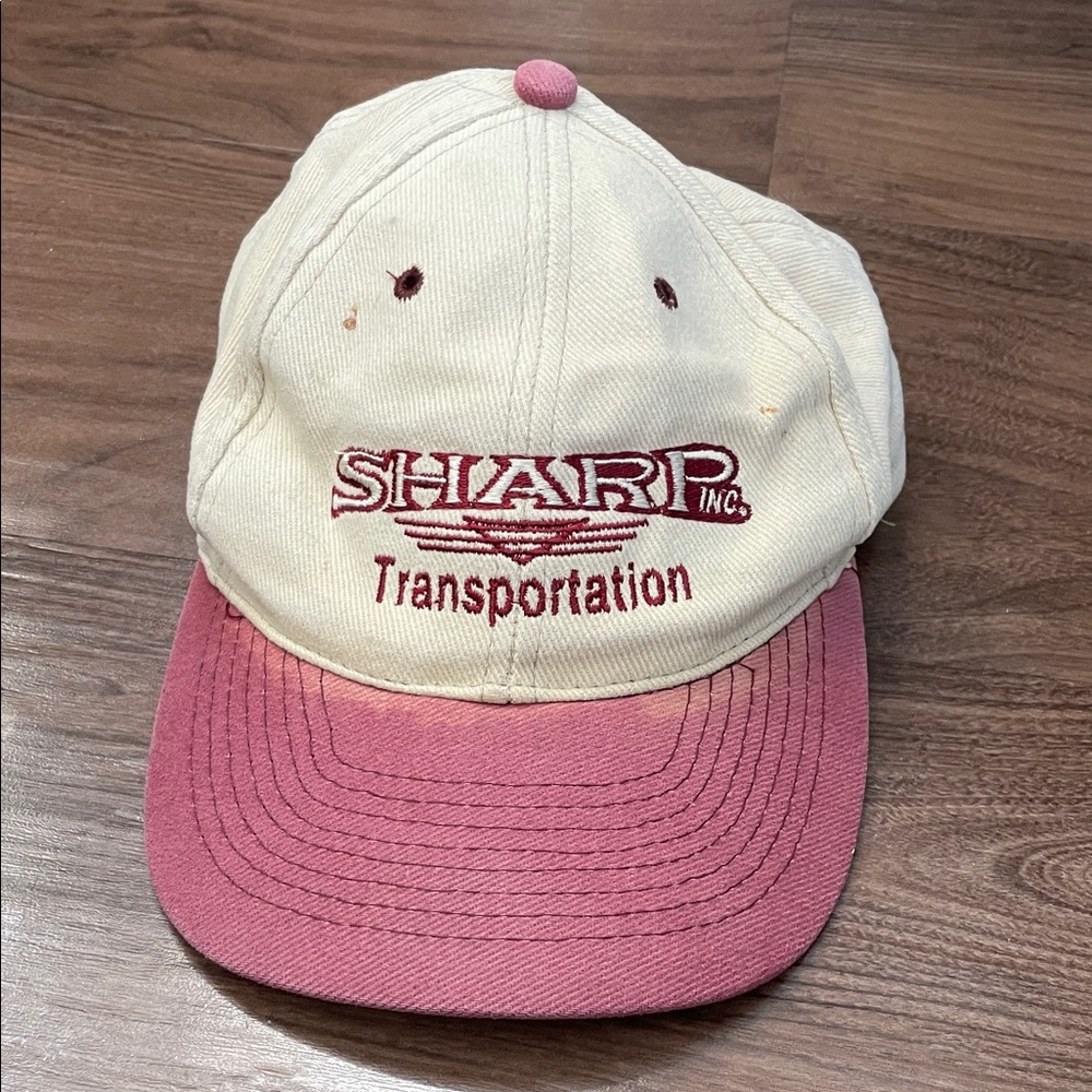 Cream and Maroon Baseball Cap